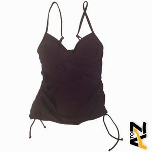 Women's Side-Cinch Tankini Top Size S Small